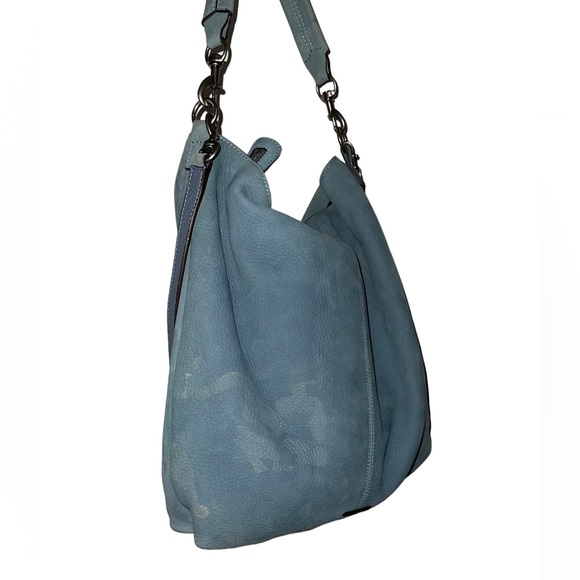 Rebecca Minkoff Blue Nubuck Leather Hobo Bag. $350 Retail. Great Condition. - Picture 2 of 10